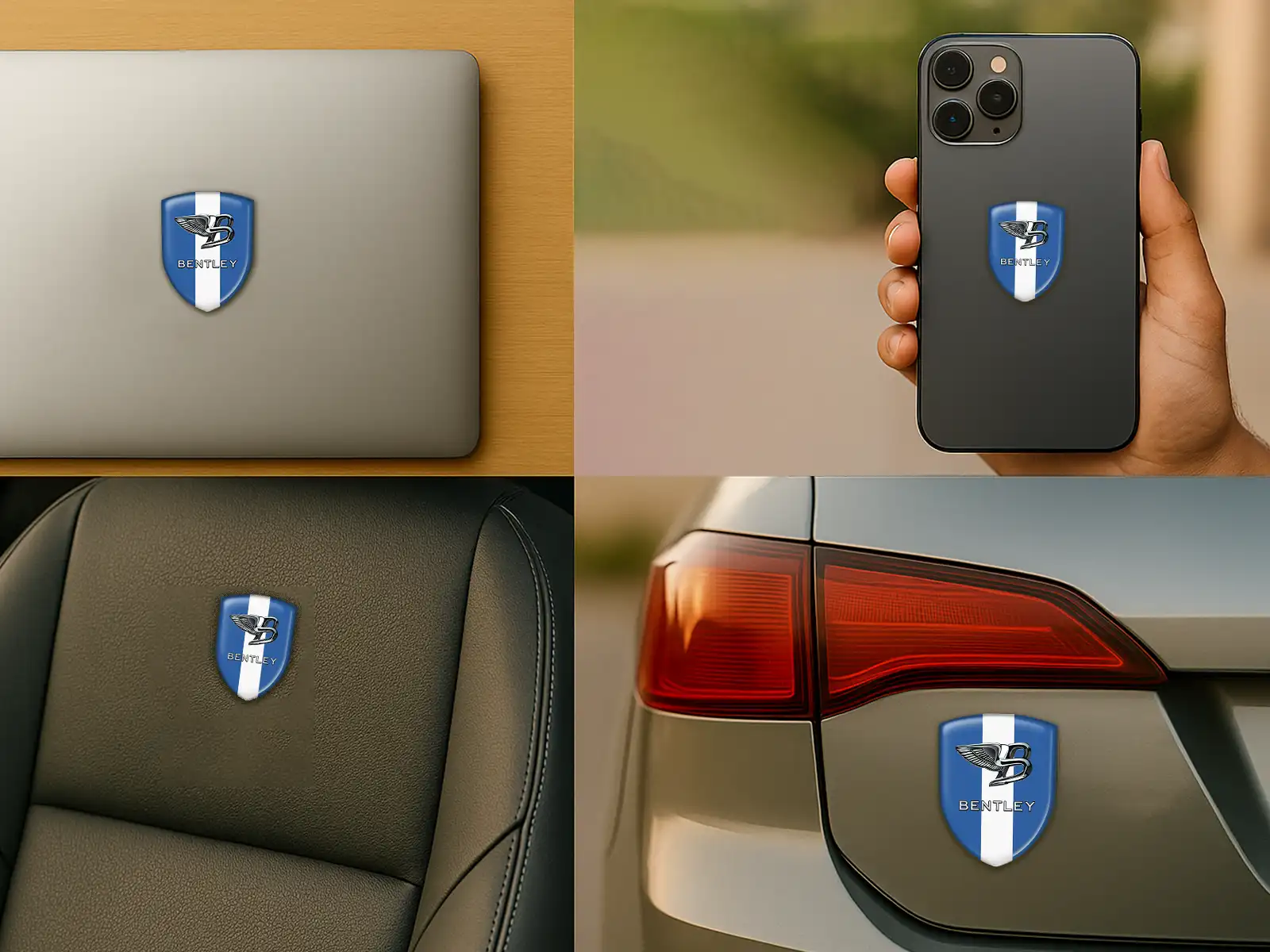 Bentley Logos Auto Resistente Exclusivo Tendencia Modelo 